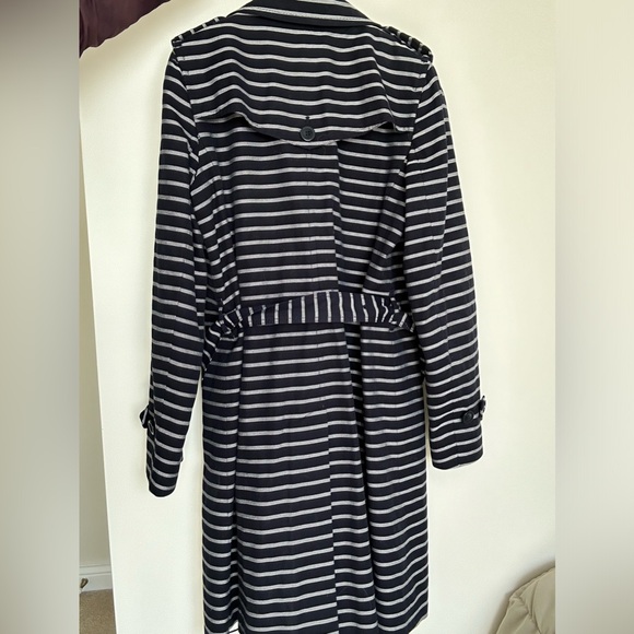 Talbots Striped Trench Coat - Picture 3 of 4